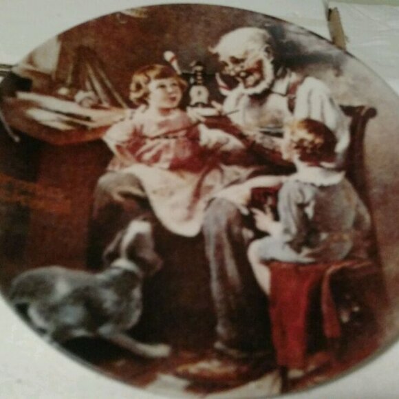 Norman Rockwell The Toy Maker Plate with Certificate and Original Box - Picture 2 of 9